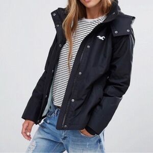 Hollister Black Hooded Jacket
